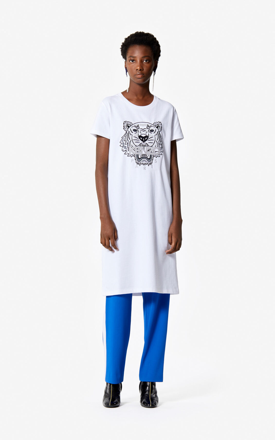 Kenzo Tiger t shirt Klänning Dam | 40176-HLFV